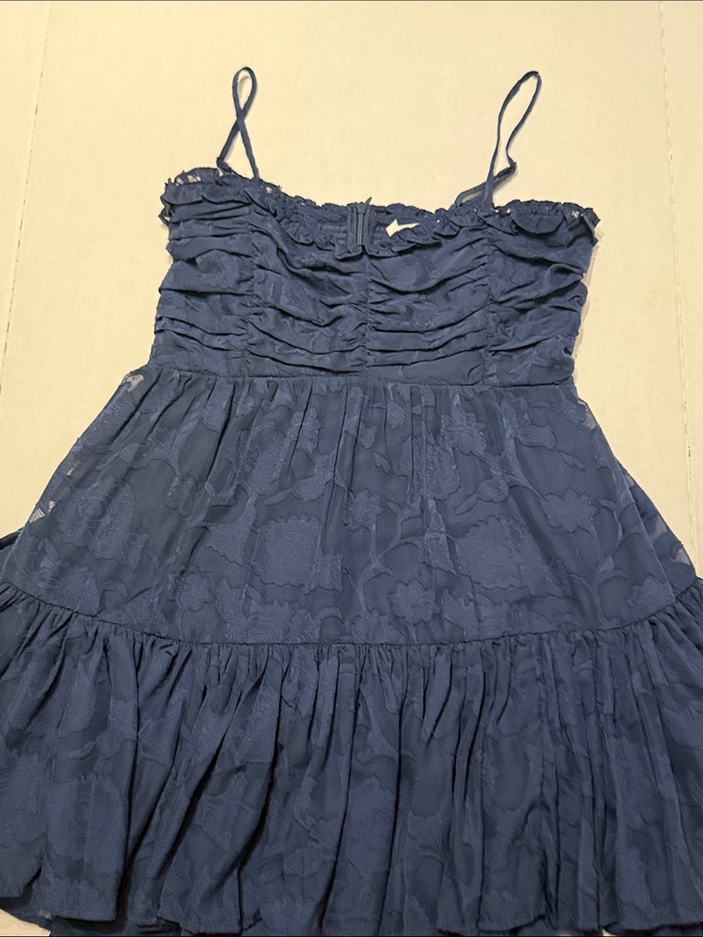 Altar'd State Navy Blue Ruffled Mini Dress - Picture 5 of 7